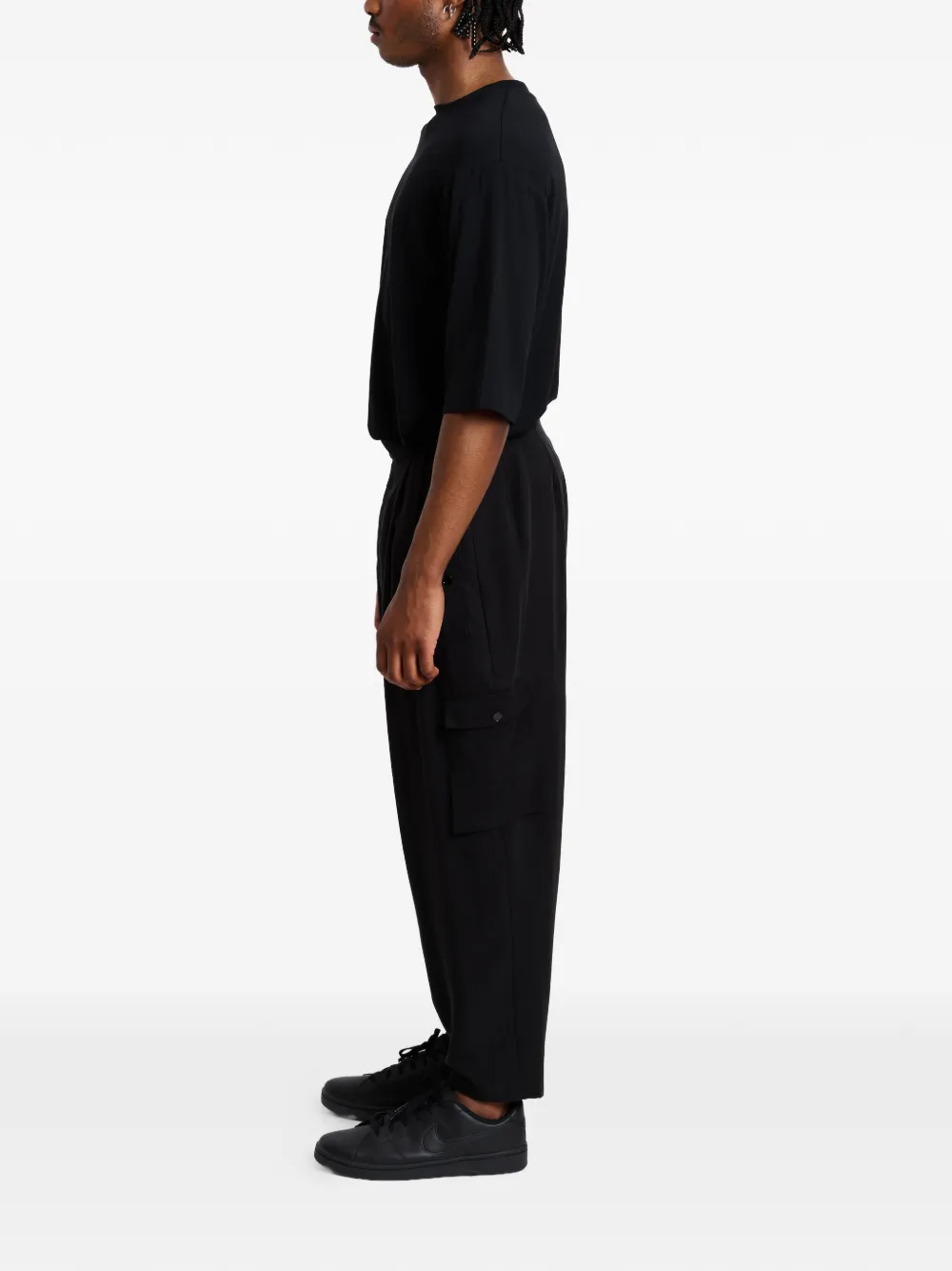  House Of The Very Islands Nathan Pleated Cargo Pants - Noir 
