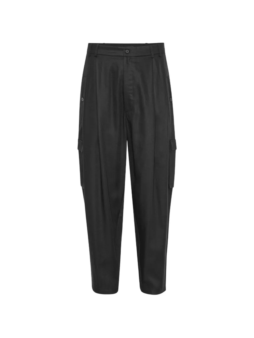 House Of The Very Islands Nathan pleated cargo pants - Nero