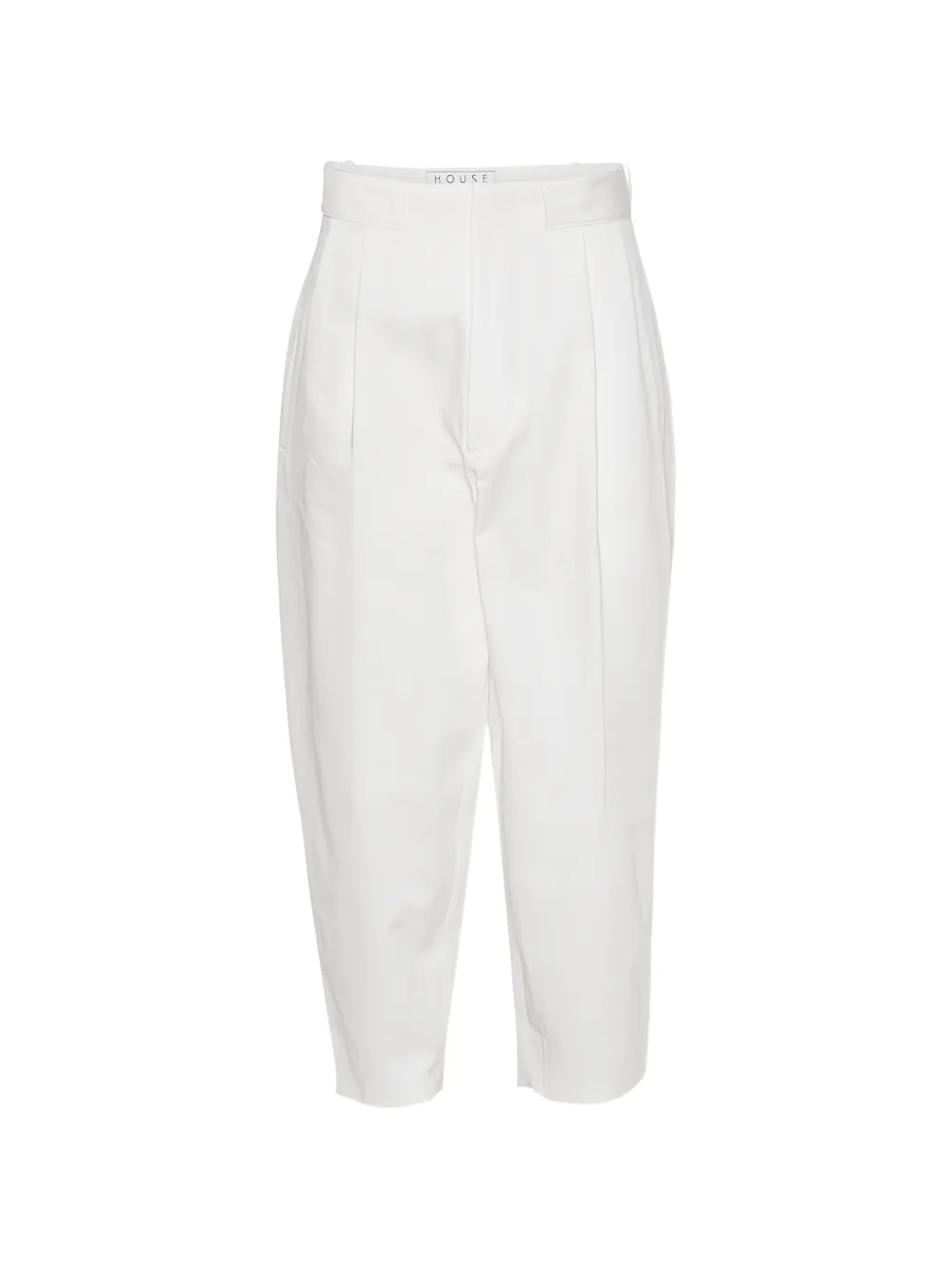 House Of The Very Islands Jonas pleated cotton trousers - Toni neutri