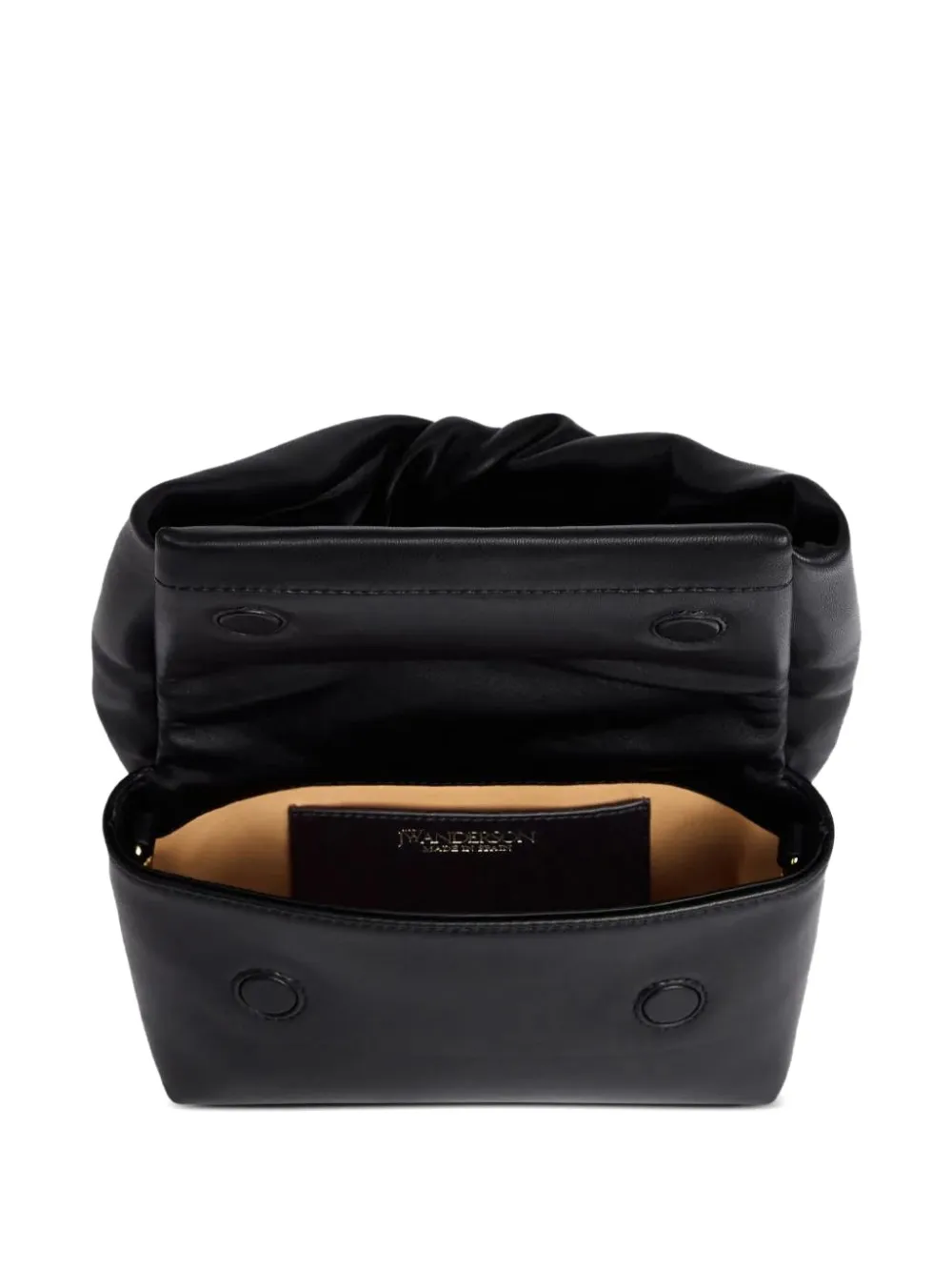 JW Anderson Twister leren shopper Zwart