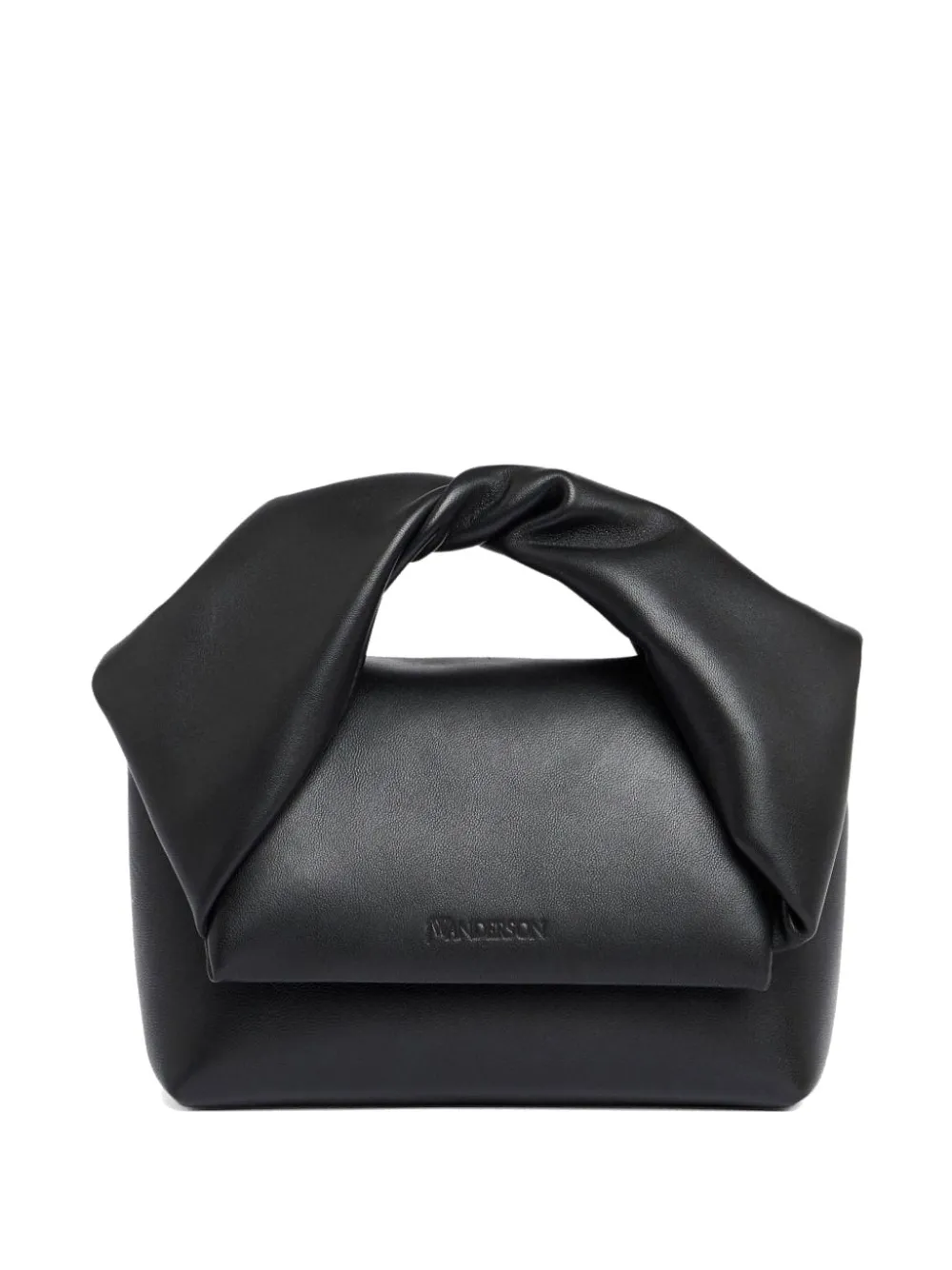 JW Anderson small Twister leather tote bag - Nero