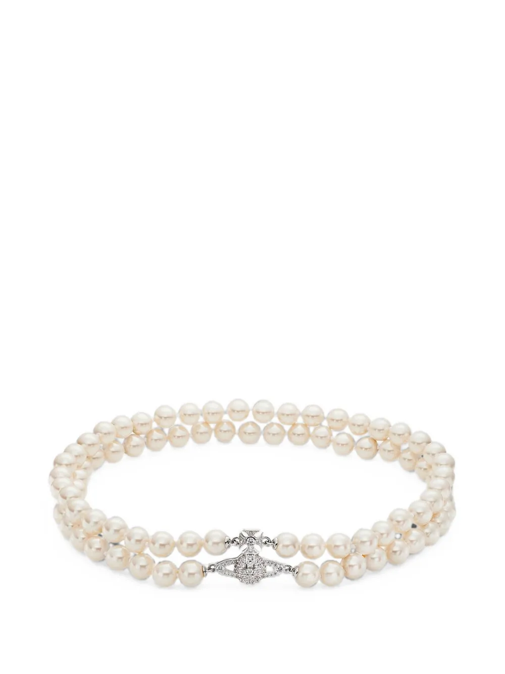Vivienne Westwood Graziella pearl choker - Silber