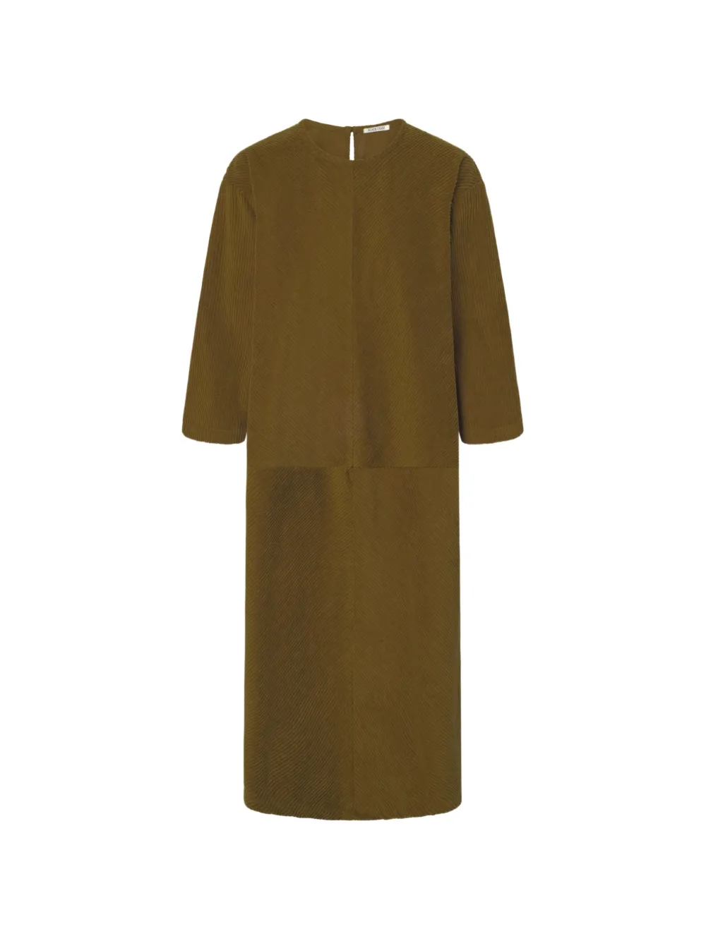 Black Crane Radiant corduroy maxi dress - Verde