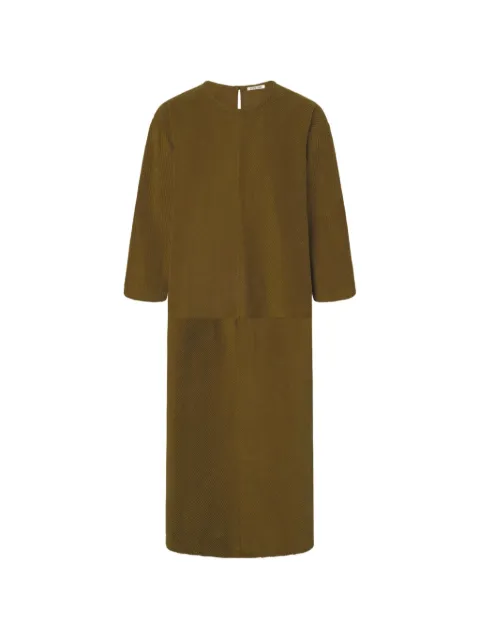 Black Crane Radiant corduroy maxi dress