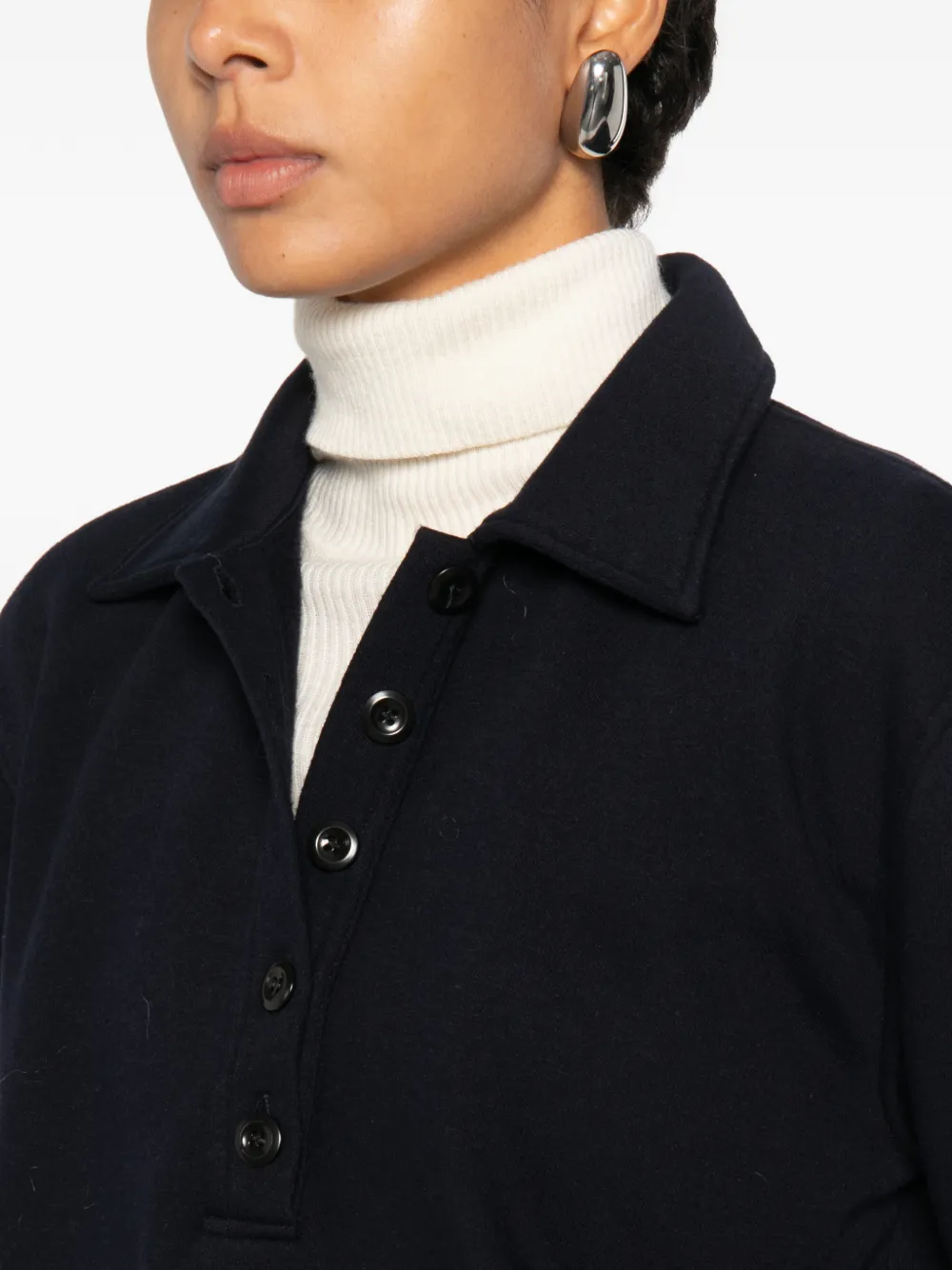 Citizens of Humanity Poloshirt met knopenbies Blauw