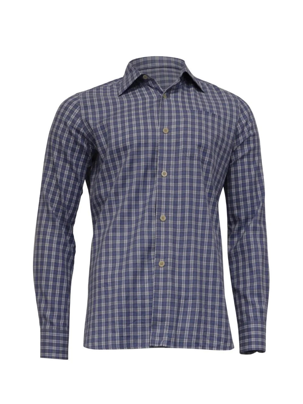 Tom Ford Vintage Plaid button-down shirt - Blu