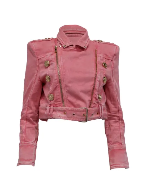 Balmain Pre-Owned Cropped-Jeansjacke