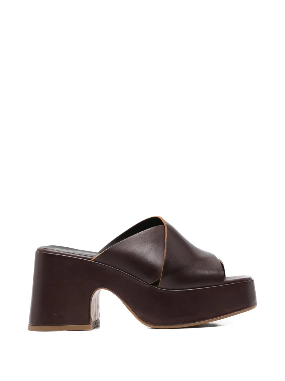 Curiositè Maverik crossover-strap sandals Bruin