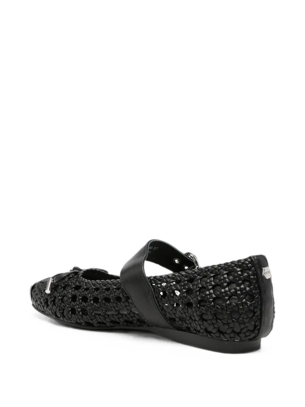 Cult bow-detail ballet flats Zwart