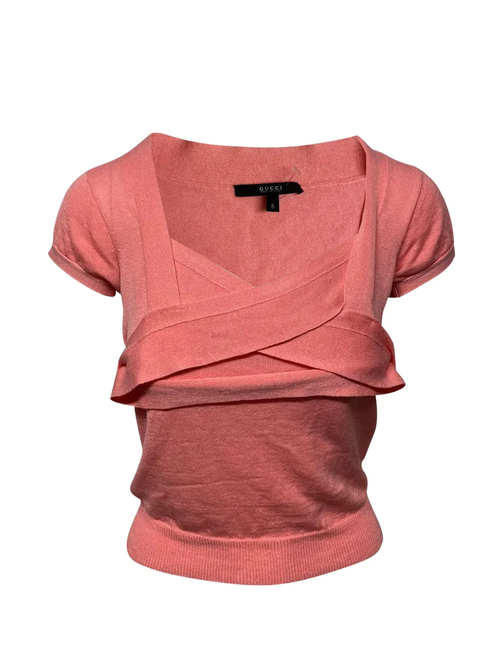 Gucci Pre-Owned Blusa con dettaglio ondulato - Rosa