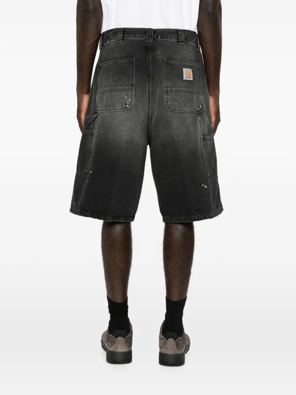 Carhartt WIP OG Single Knee shorts met verfspatten Grijs