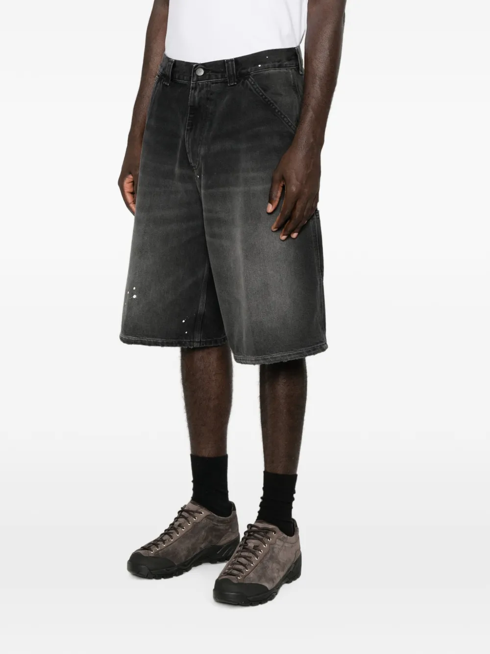 Carhartt WIP OG Single Knee shorts met verfspatten Grijs