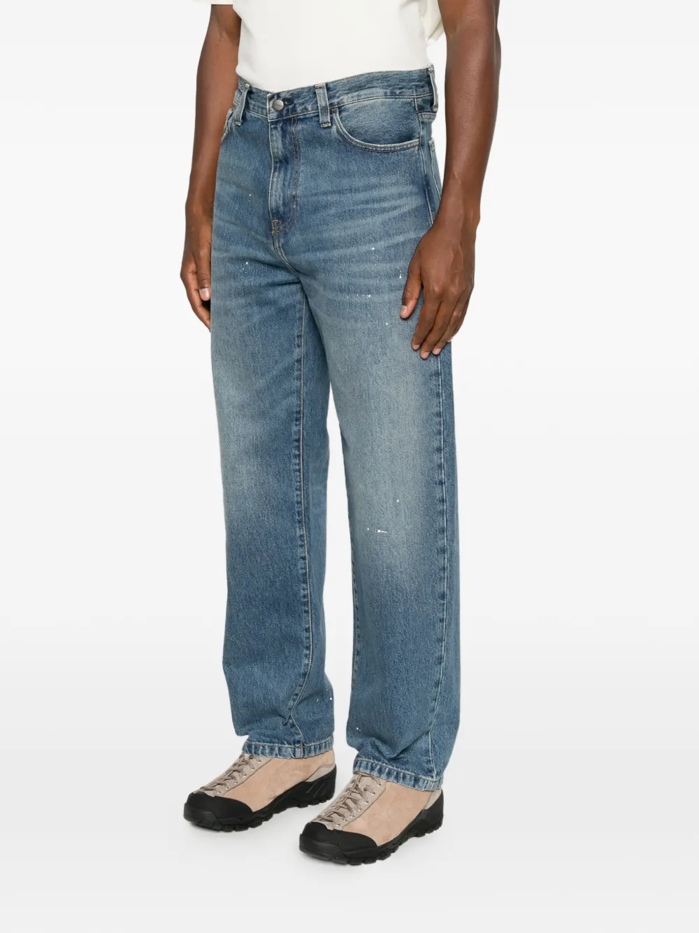 Carhartt WIP Landon jeans met verfspatten Blauw