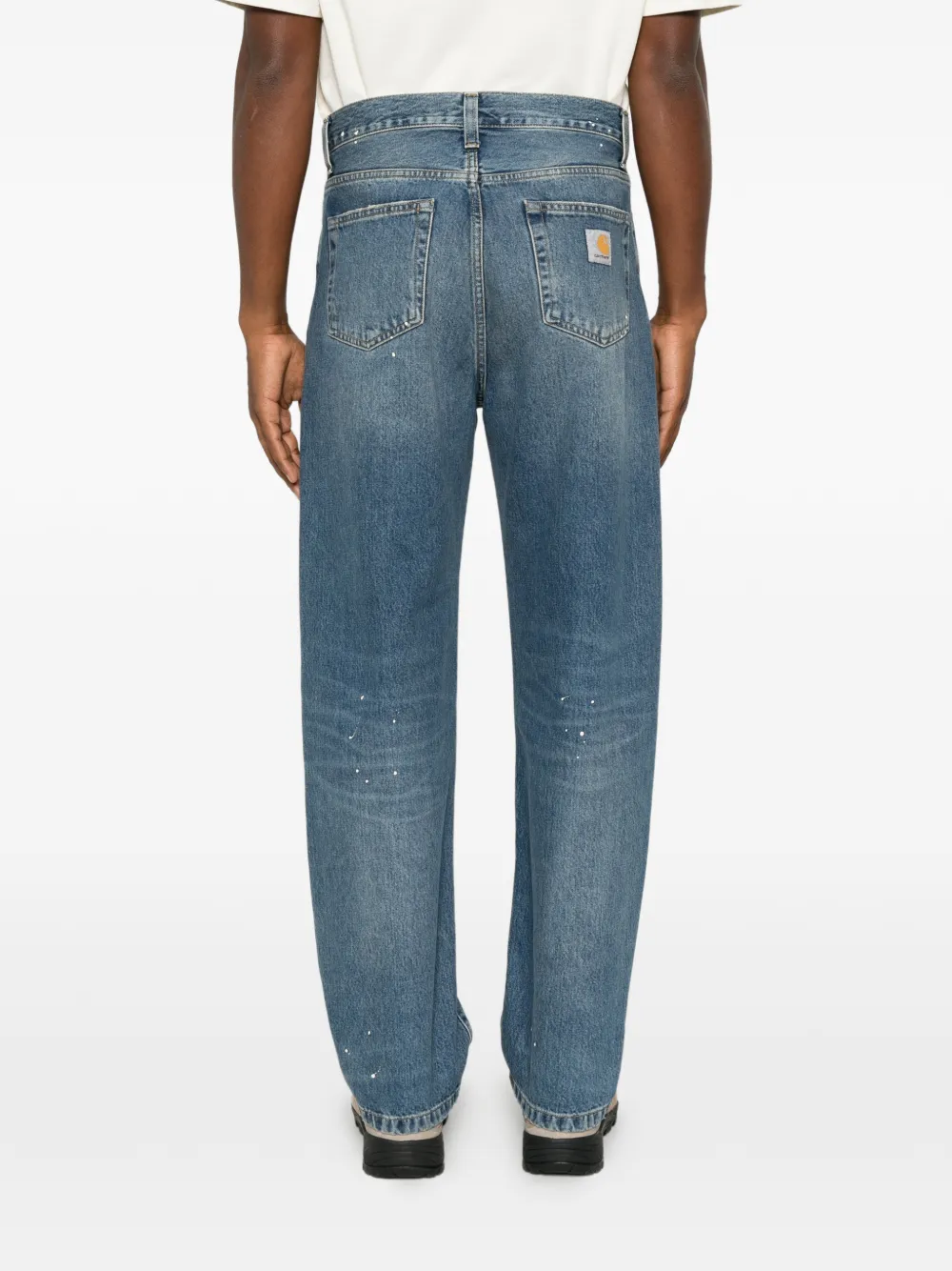 Carhartt WIP Landon jeans met verfspatten Blauw