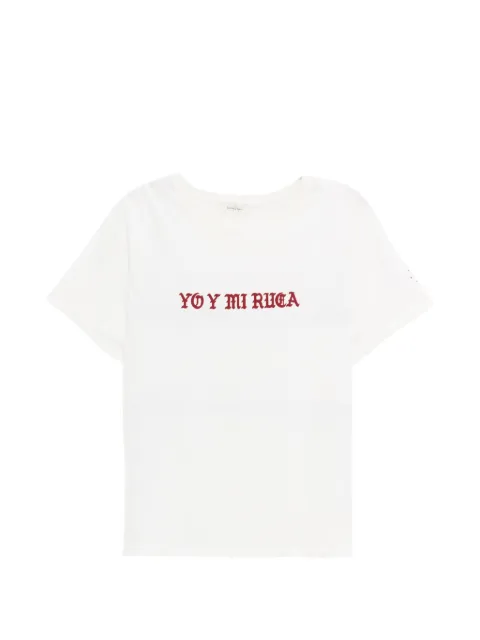 Second/Layer slogan-print short-sleeve T-shirt