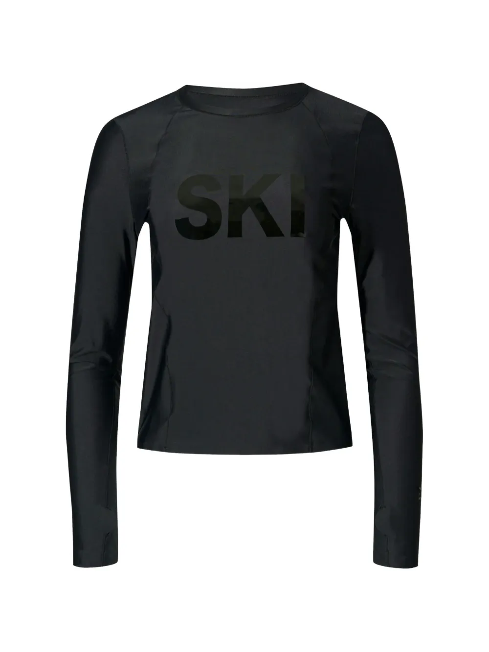 Perfect Moment crew-neck raglan-sleeve base layer top - Nero