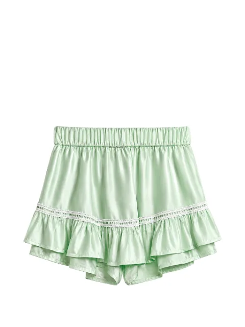 Miss Grant Kids shorts con ribete de crochet