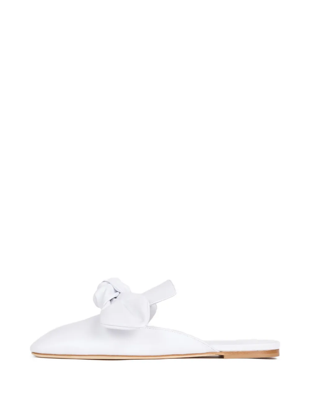 A.W.A.K.E. Mode Tim bow-detail open-toe mules Wit
