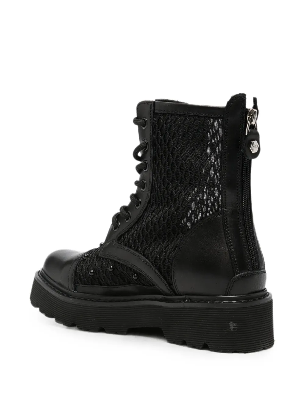 Cult stud-embellishment boots Zwart