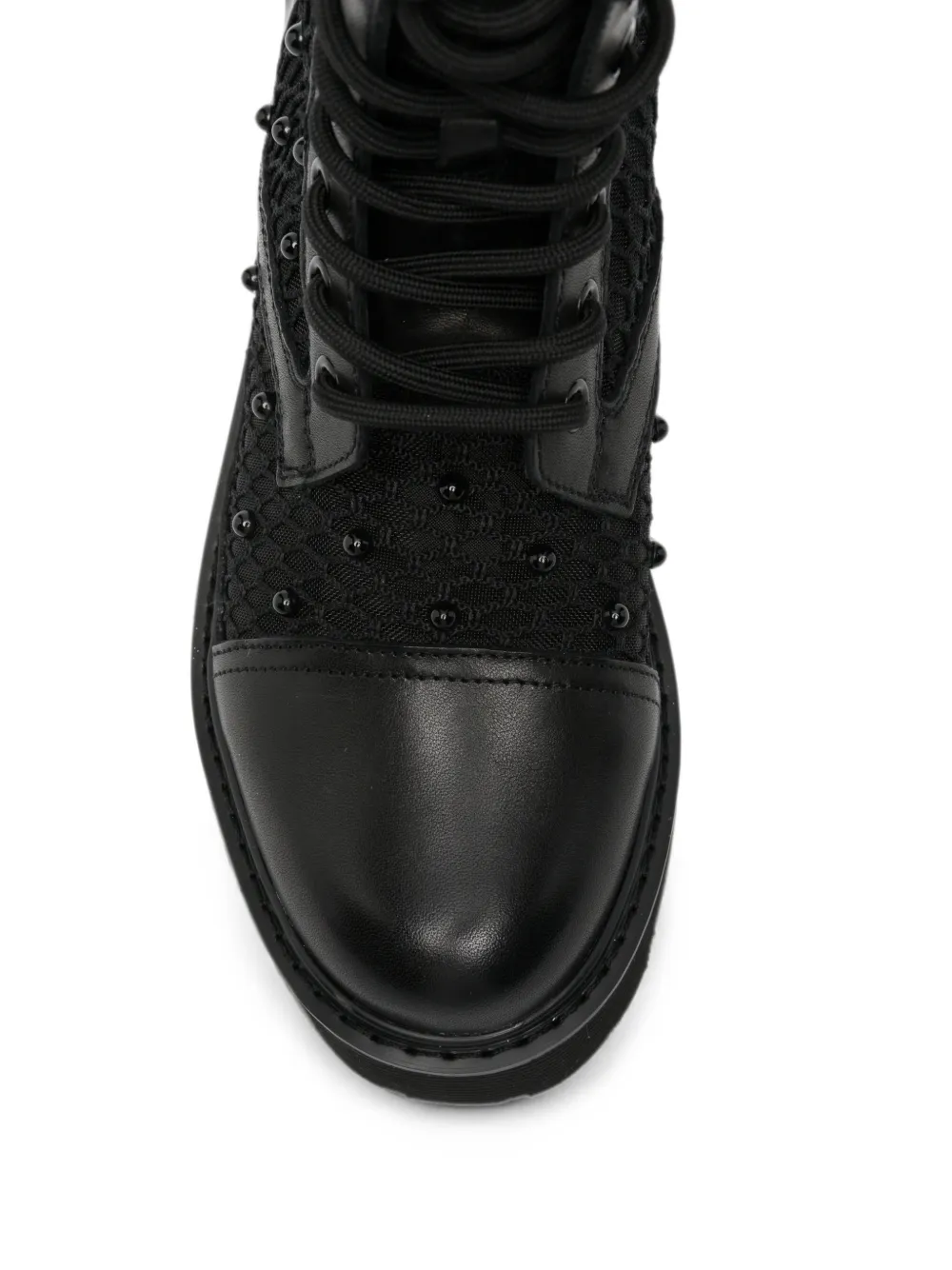 Cult stud-embellishment boots Zwart