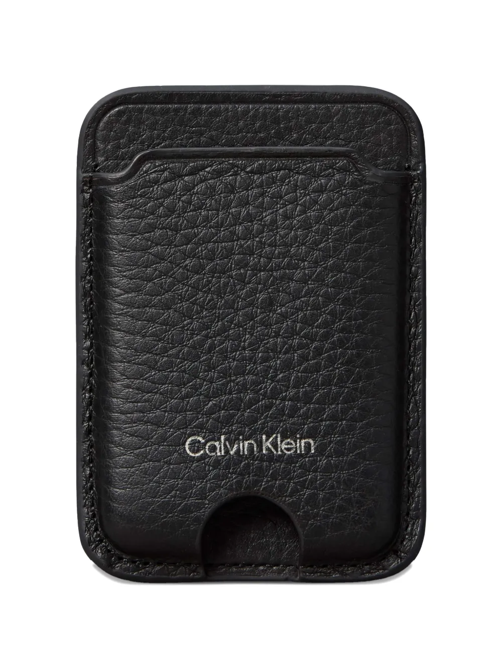 Calvin Klein leather phone cardholder - Nero