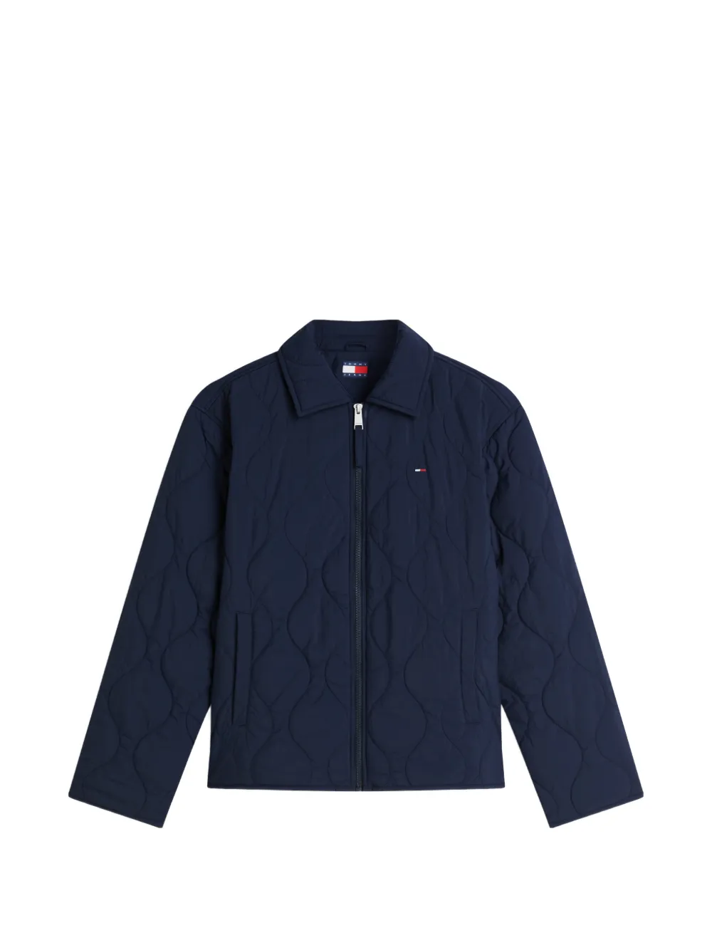 Tommy Hilfiger quilted zip-up bomber jacket - Blau