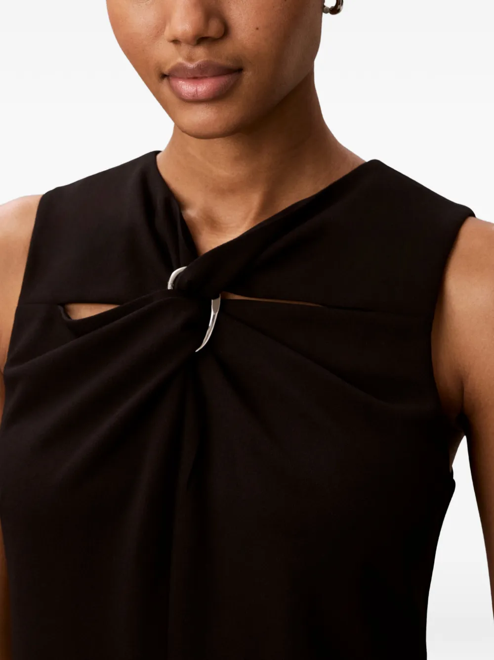 Calvin Klein Mouwloze mini-jurk Zwart