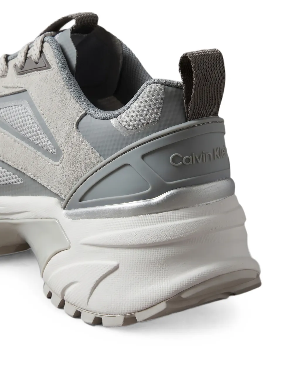 Calvin Klein panelled mesh sneakers Grijs