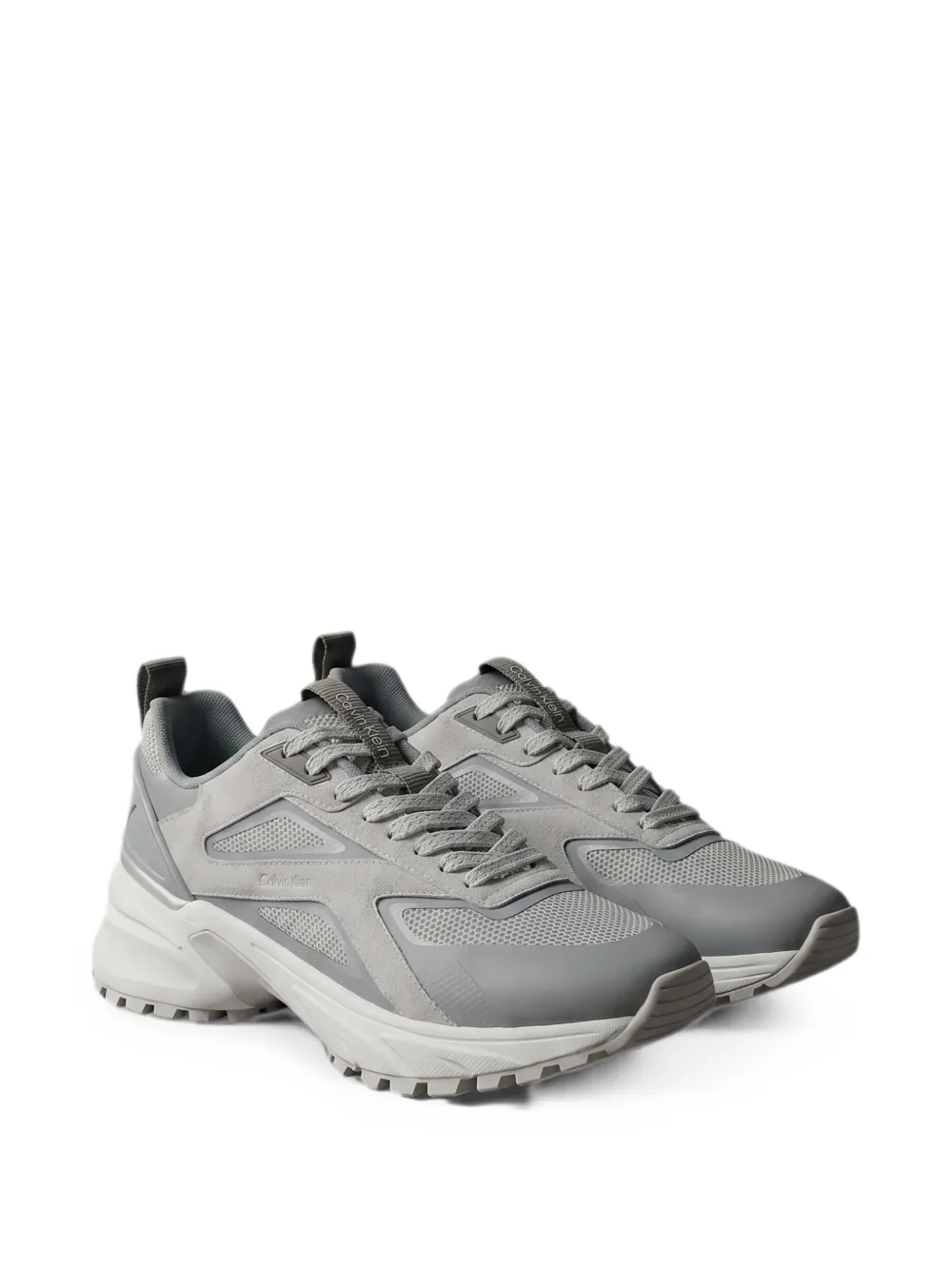 Calvin Klein panelled mesh sneakers Grijs