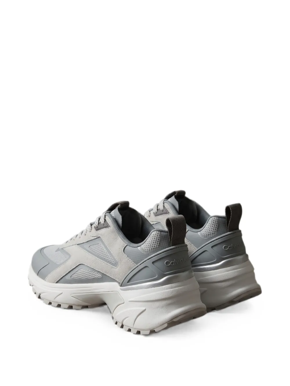 Calvin Klein panelled mesh sneakers Grijs