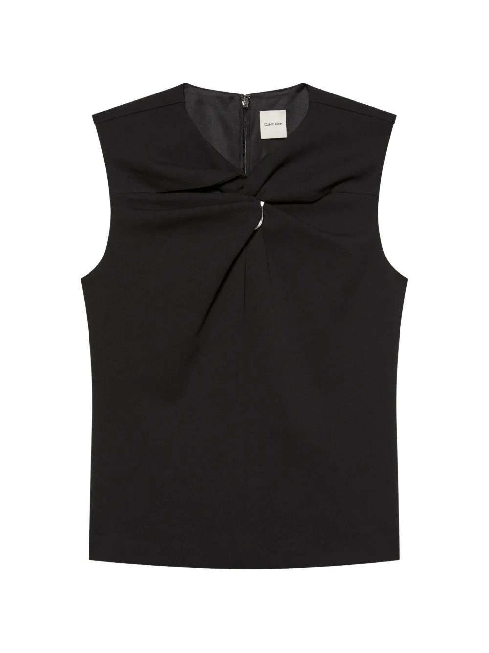Calvin Klein crepe-texture top - Nero