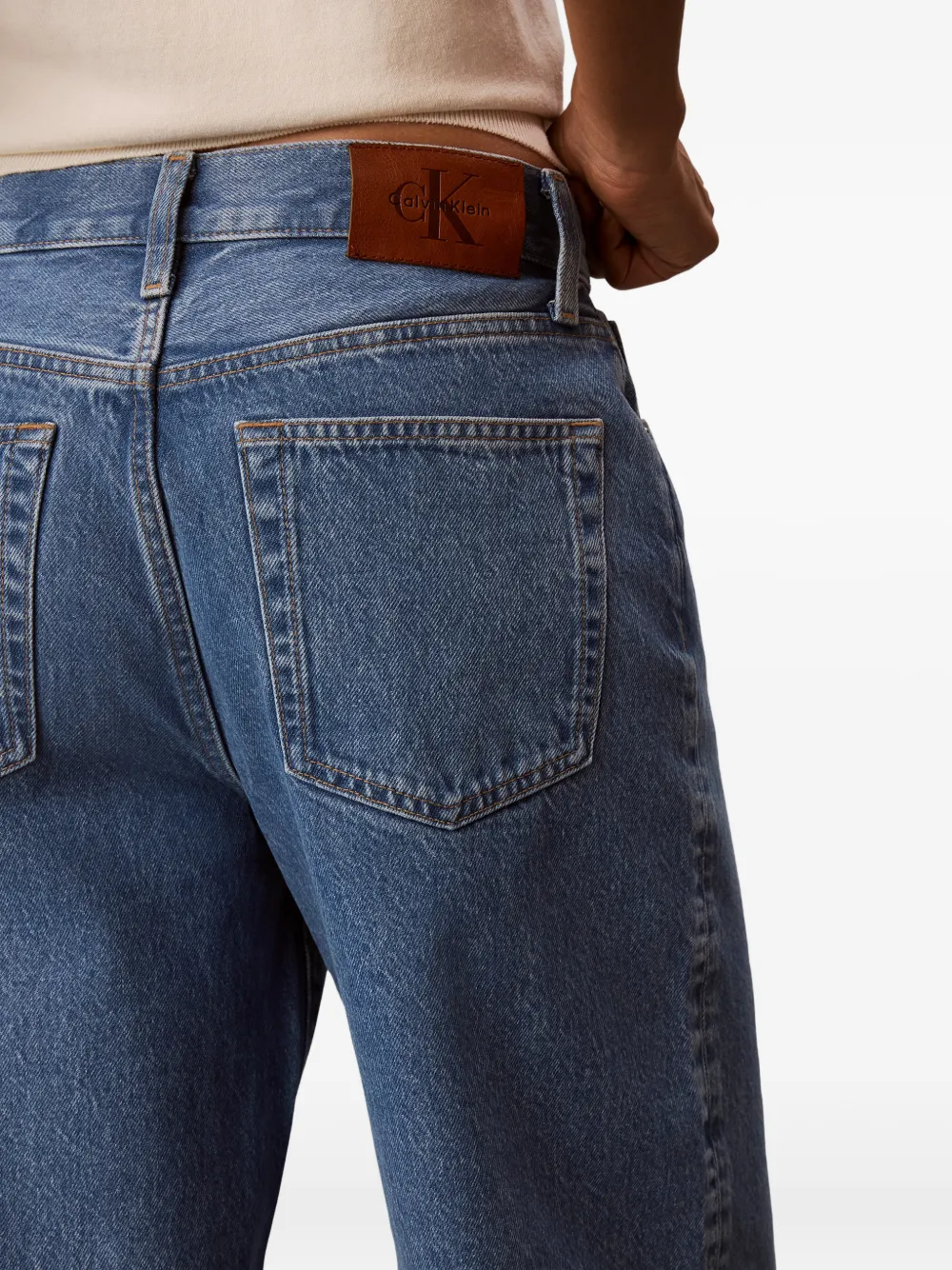 Calvin Klein Jeans met vijf zakken Blauw