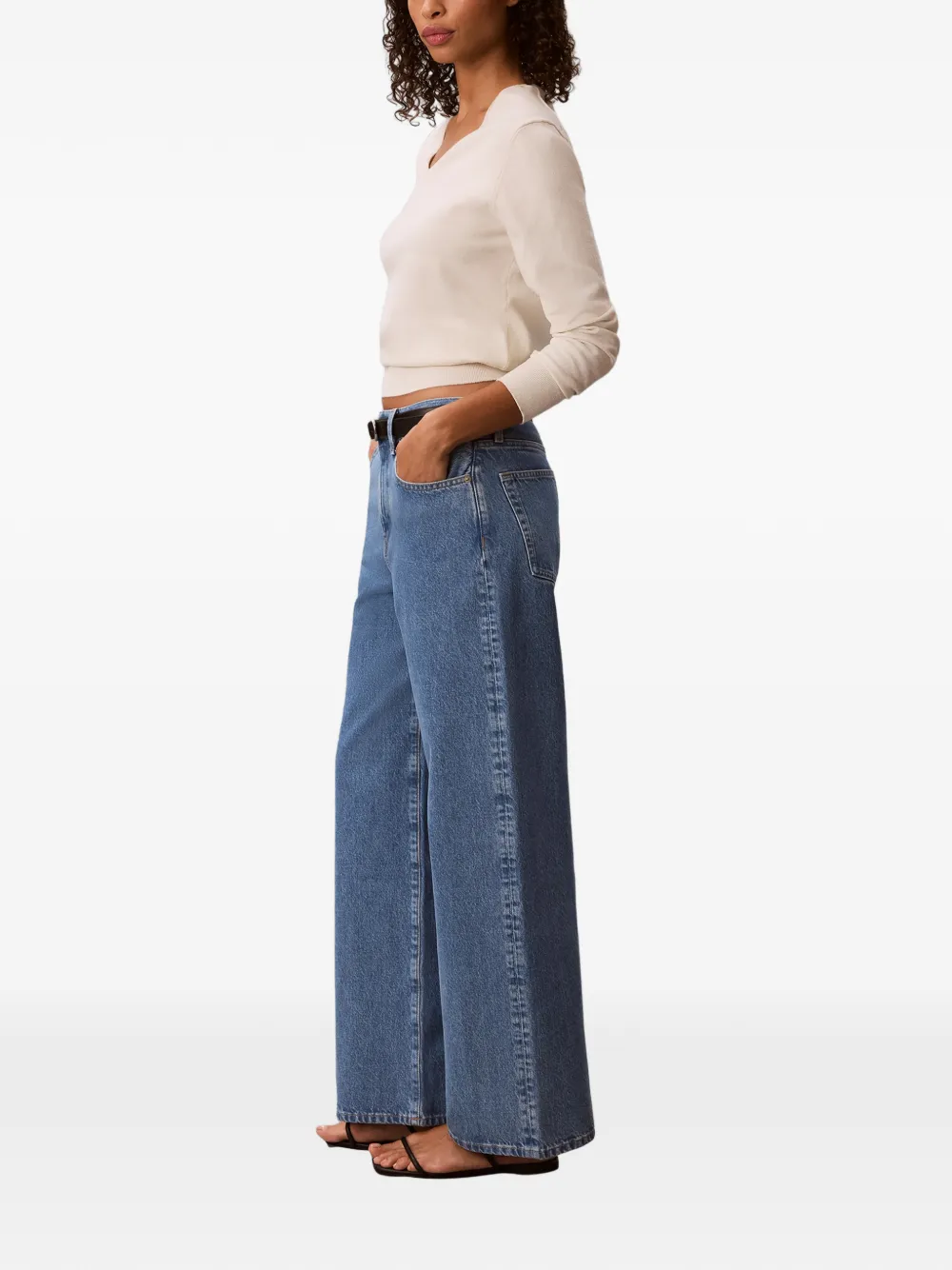 Calvin Klein Jeans met vijf zakken Blauw