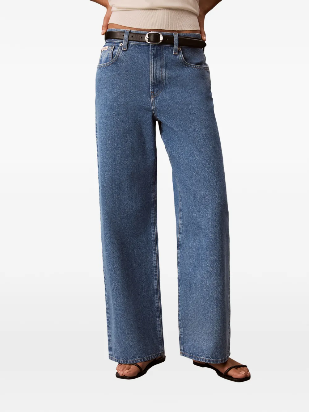 Calvin Klein Jeans met vijf zakken Blauw