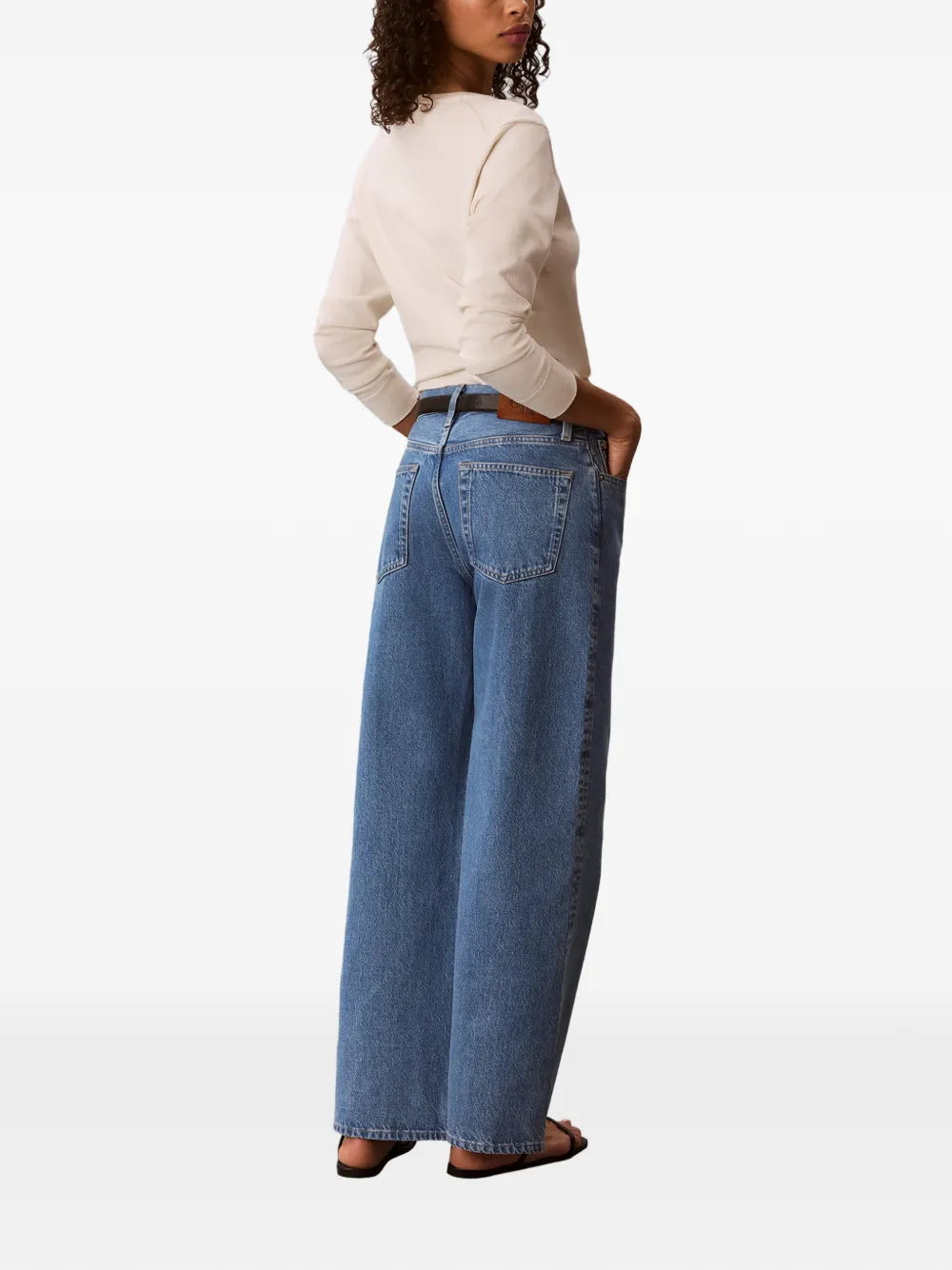 Calvin Klein Jeans met vijf zakken Blauw