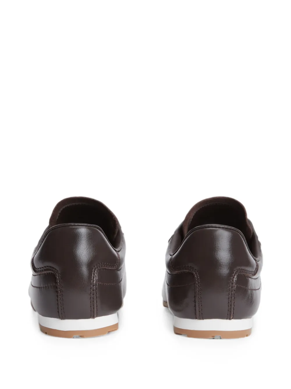 Tommy Hilfiger Leren sneakers met monogram Bruin