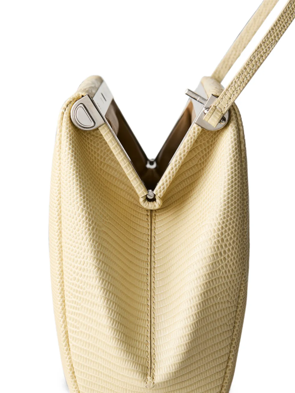 Calvin Klein Schoudertas met hagedissen-effect Beige