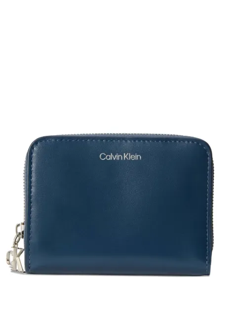 Calvin Klein monogram-charm leather wallet