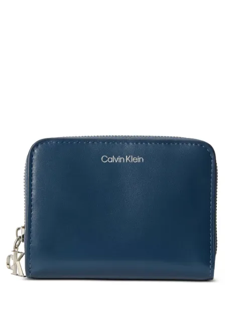 Calvin Klein monogram-charm leather wallet