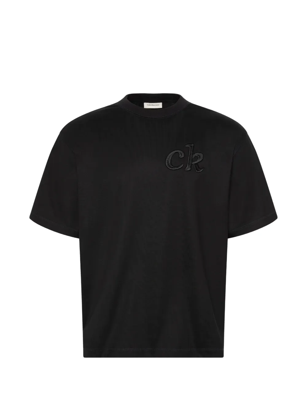 Calvin Klein logo-embroidered T-shirt - Nero