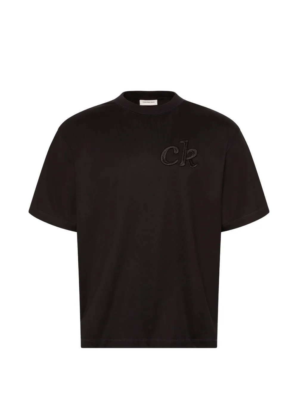 Calvin Klein logo-embroidered T-shirt - Nero