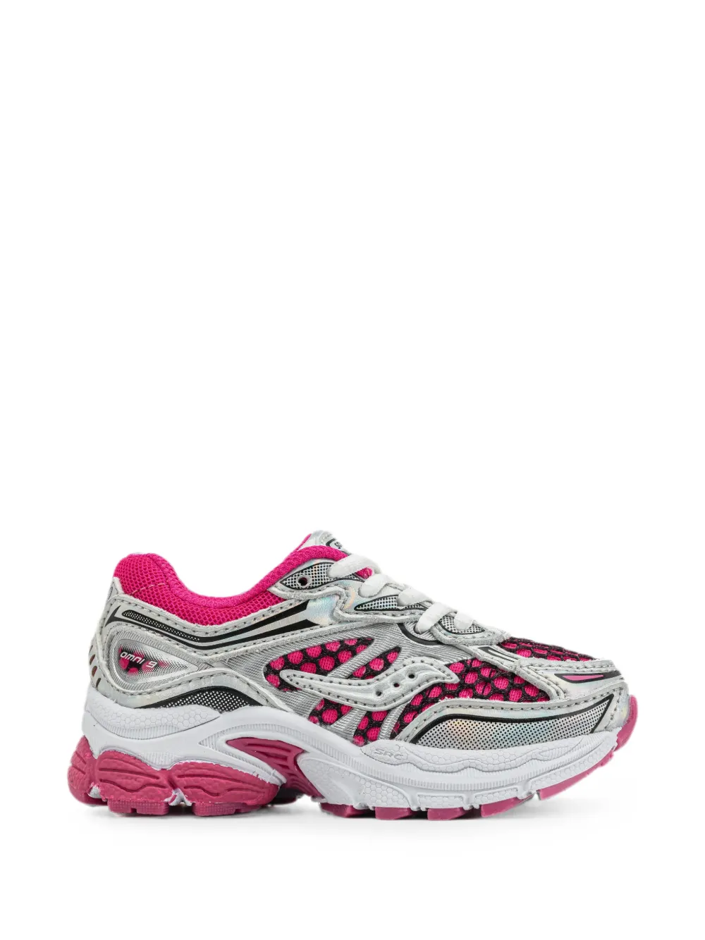 Saucony Omni 9 mesh sneakers Zilver