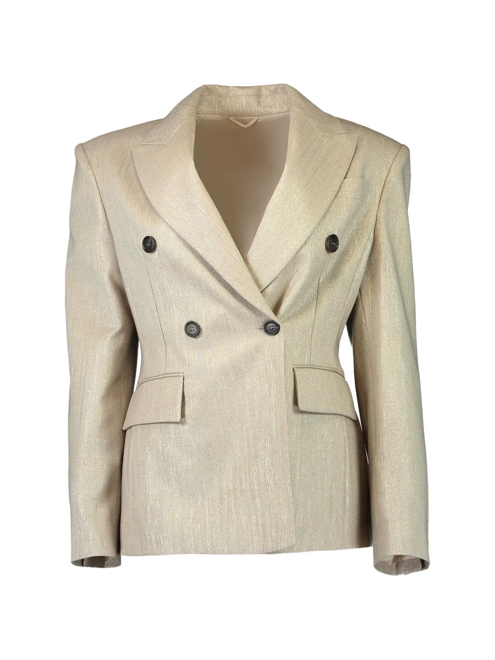 Brunello Cucinelli double-breasted blazer - Toni neutri