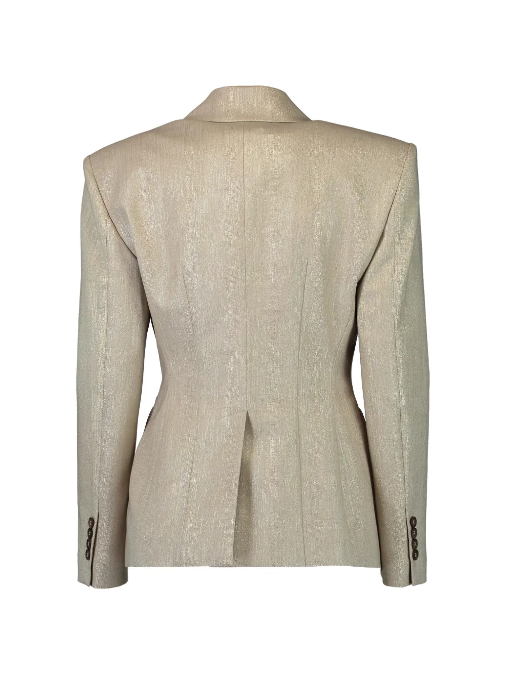 Brunello Cucinelli Blazer met dubbele rij knopen Beige