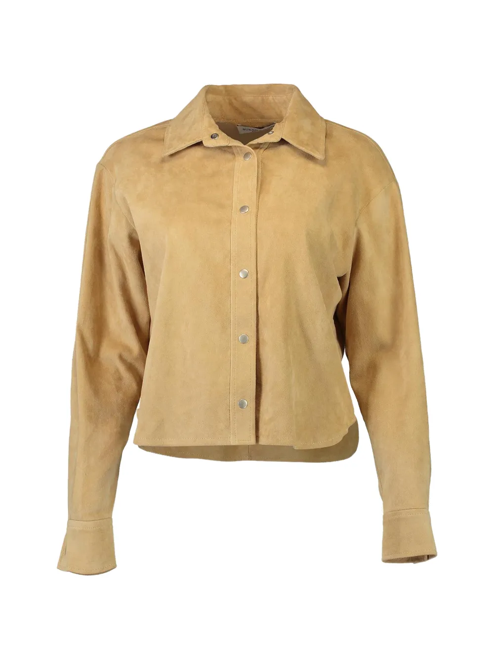 Susan Bender oversized cropped shirt - Braun