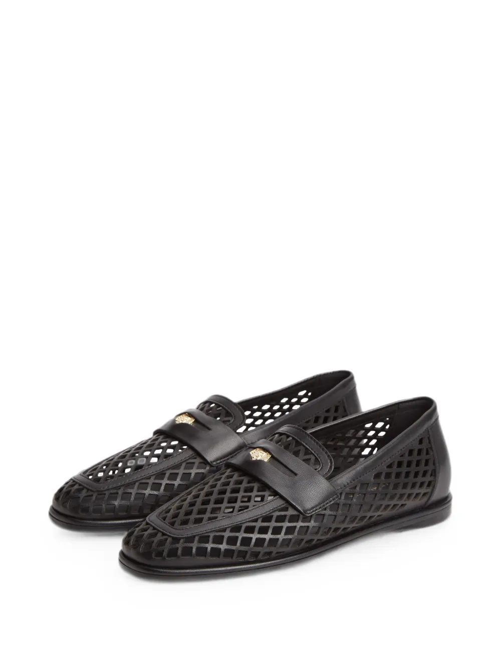 Tommy Hilfiger perforated loafers Zwart