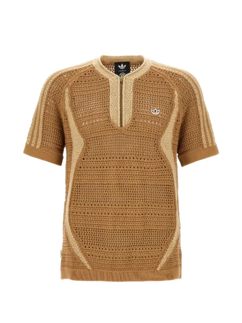adidas X Edison Chen Clot cotton short-sleeve sweater