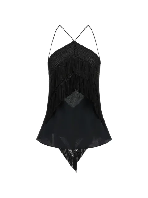 THE ANDAMANE Reina fringe-trimmed top