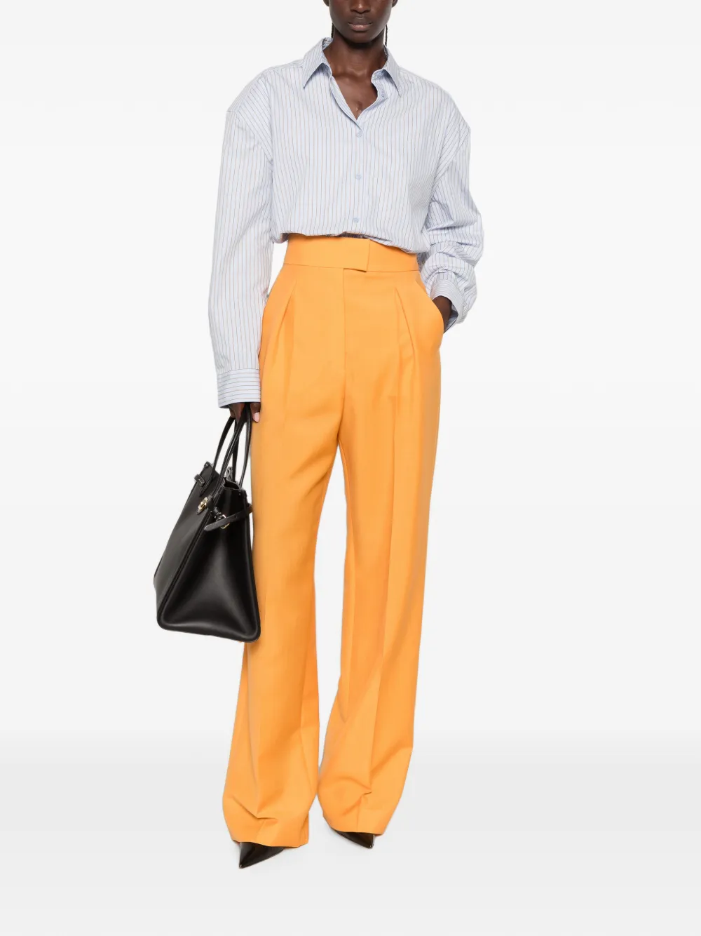 Valentino Garavani Broek met paspelzakken Oranje