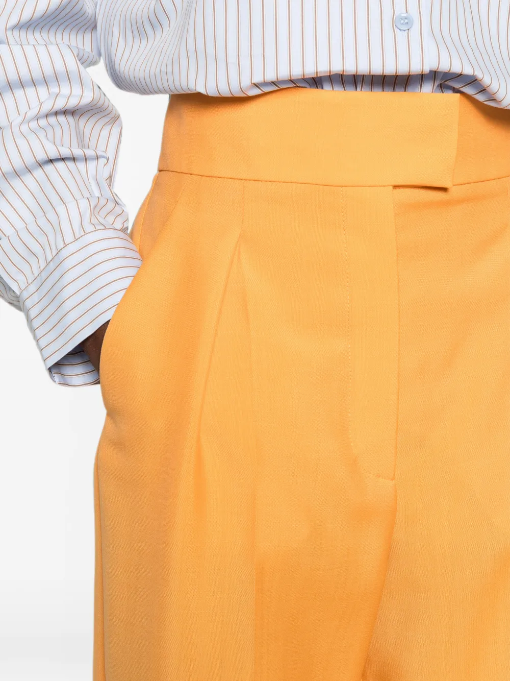 Valentino Garavani Broek met paspelzakken Oranje